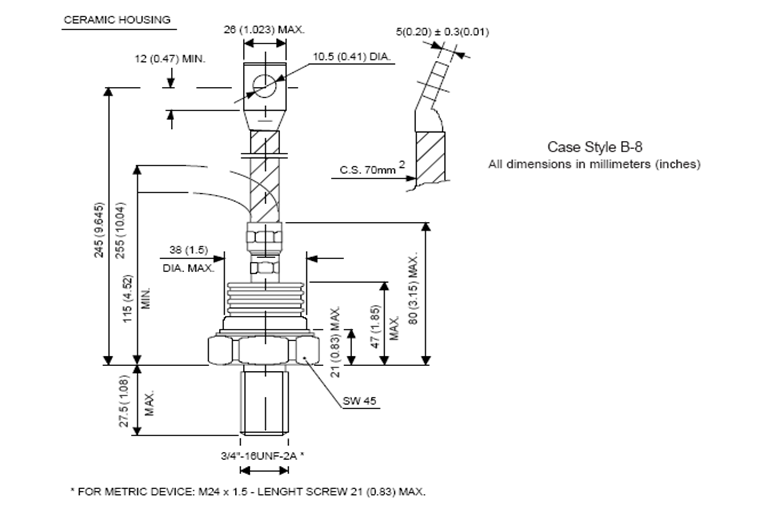 Positioning small fast stud thyristor information for parallel-3